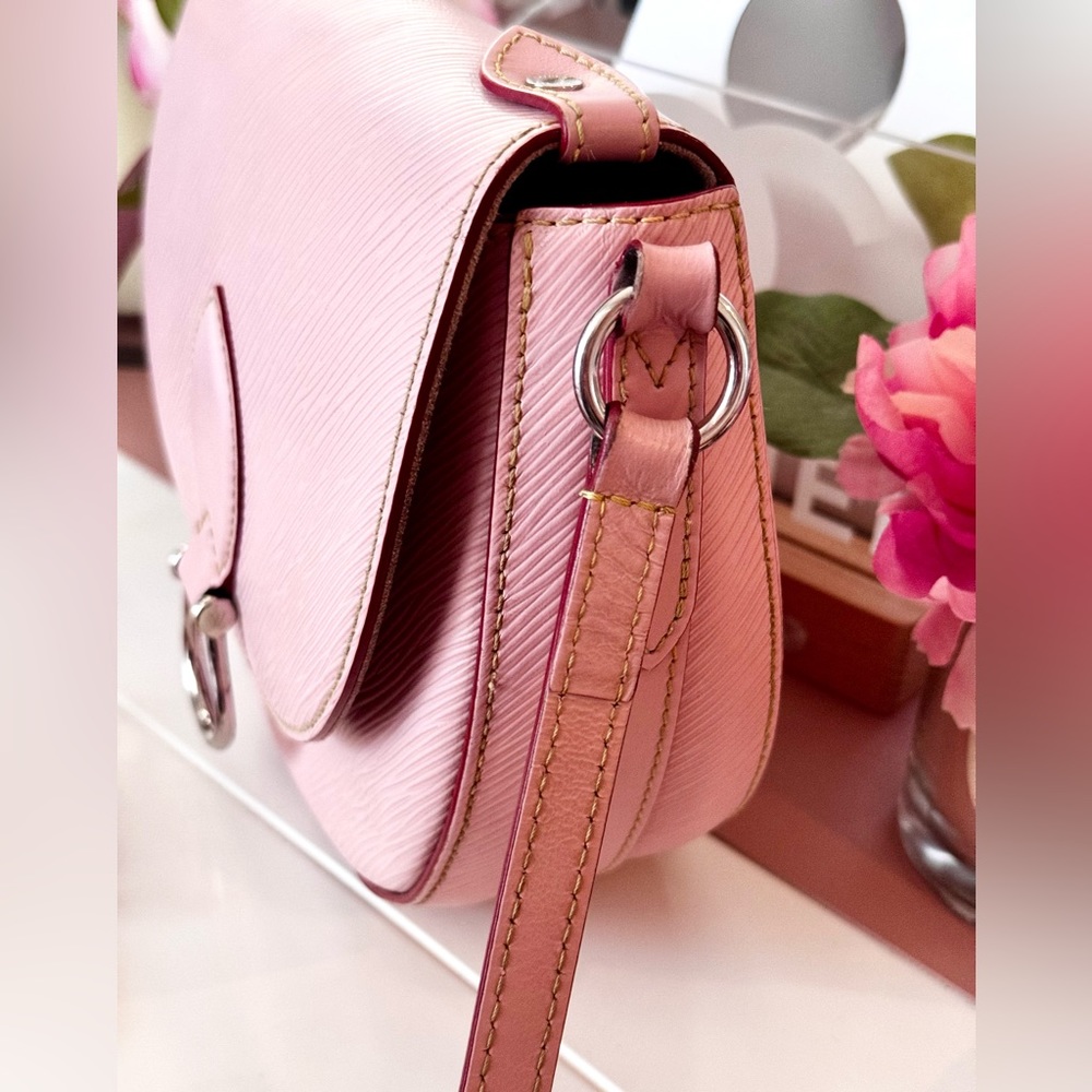SOLD ๐ULTRA RARE Louis Vuitton Saint Cloud NM Bag Pink Epi Leather - Picture 3 of 16